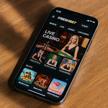 FreshBet - Mobilā Versija - Responsīva Kazino Platforma